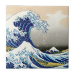 Carreau Cool oriental japonais Hokusai Fuji View paysage<br><div class="desc">.</div>