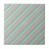 Carreau Cool Stylish Colorful Diagonal Striped (Devant)