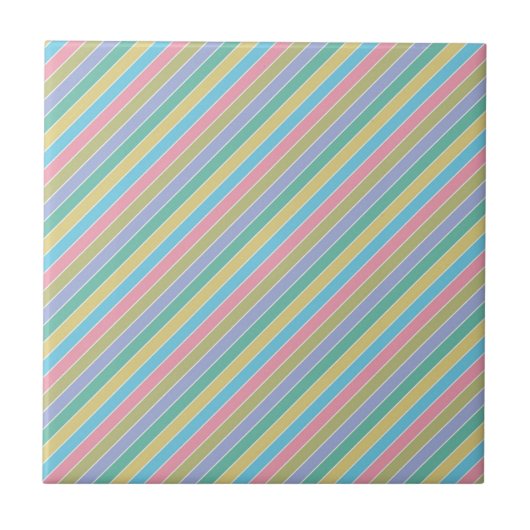 Carreau Cool Stylish Colorful Diagonal Striped (Devant)