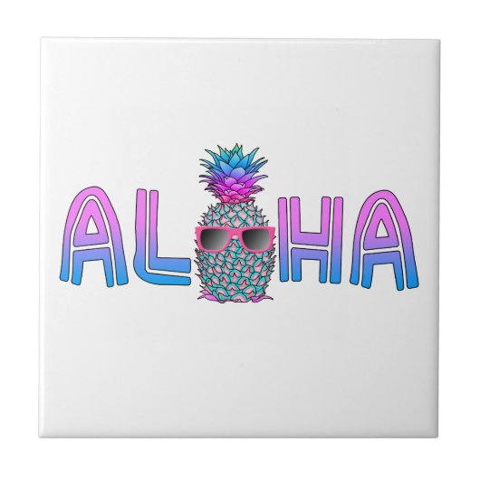 Carreau Cool tropical Aloha Pineapple (Devant)
