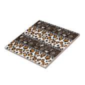 Carreau Copie africaine avec le motif de peau de guépard (Côté)