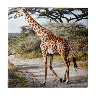 Carreau Copie de motif de l'Afrique d'animal sauvage de