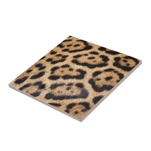 Carreau Copie de photo de fourrure de Jaguar (Côté)