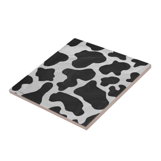 Carreau Copie noire et blanche de vache (Côté)