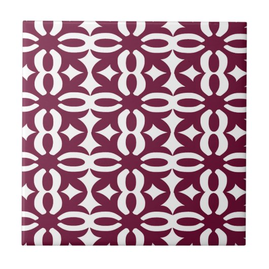 Carreau Copie victorienne marron de dentelle (Devant)