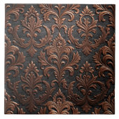 Carreau Copper brown and black floral seamless pattern (Devant)