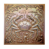 Carreau Copper Metallic Iridescent Crab ID1223 (Devant)