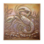 Carreau Copper Metallic Iridescent Lobster ID1223 (Devant)