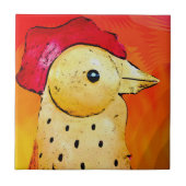 Carreau Coq Abstrait 3 (Devant)