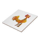 Carreau Coq bantam de dessin animé (Côté)