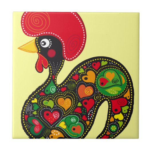 Carreau Coq de Barcelos nr02 - Galo de Barcelos (Devant)