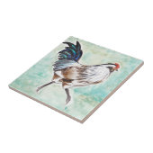 Carreau Coq de Pâques Egger d'aquarelle (Côté)