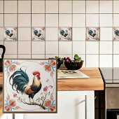 Carreau Coq en Fleur