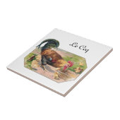 Carreau Coq et poussins (Côté)