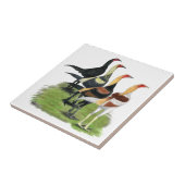 Carreau Coqs modernes de jeu (Côté)