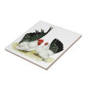 Carreau Coqs nains de Blacktail de Japonais (Côté)