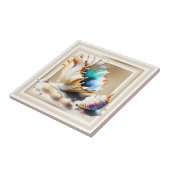 Carreau Coque conique iridescente 3D or shimmer glam (Côté)