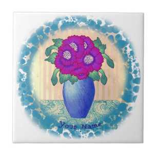 carreau Coquelicot Fuchsia