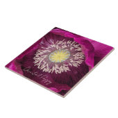 Carreau Coquelicot Oriental Fleur Rose Foncé (Côté)