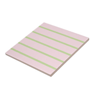 Carreau Coquette Préparation Chic Pastel Vert Et Rose Rayu