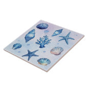 Carreau Coquillages côtiers modernes Motif Trésor Océan (Côté)