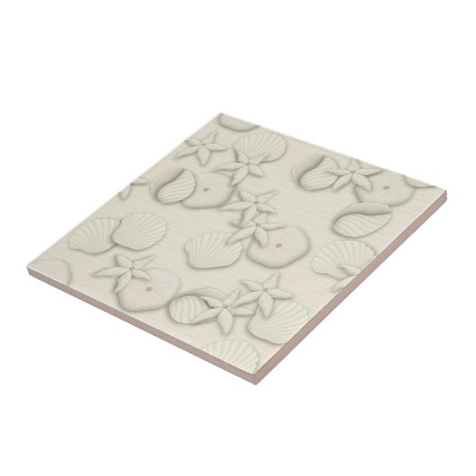 Carreau Coquillages d'ivoire (Côté)