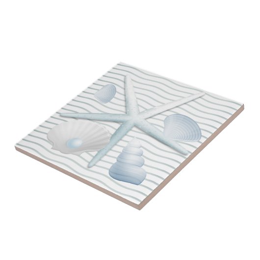 Carreau Coquillages et perles (Côté)