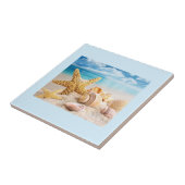 Carreau Coquillages sur la plage (Côté)