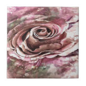 Carreau Corail brûlé et marais du désert Rose artistique (Devant)