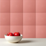 Carreau Corail brûlé simple minimaliste<br><div class="desc">Décor de couleur minimaliste en corail brûlé.</div>