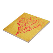 Carreau Corail de feu art moderne nature environnementale (Côté)