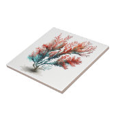 Carreau Corail rouge, Aquarelle, Carrelage en céramique (Côté)