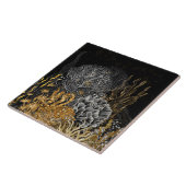 Carreau Coral Reef - Symphonie or et perle (Côté)