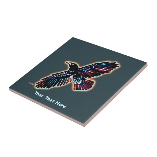 Carreau Corbeau Iridescendant (Côté)