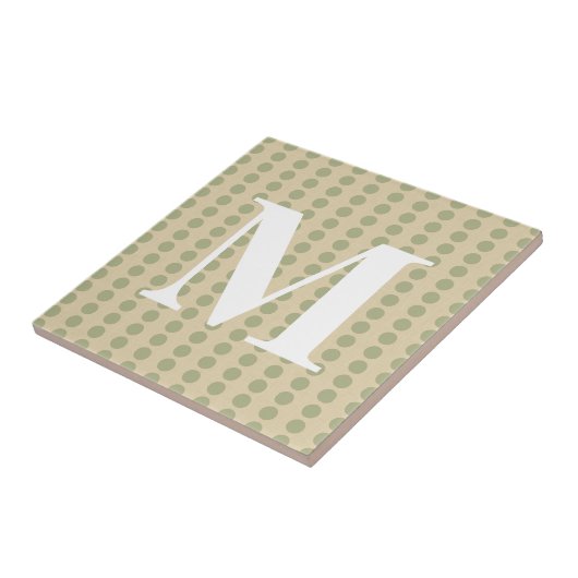 Carreau Coriandre Spice Moods Points avec monogramme (Côté)