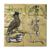 Carreau Corneille et squelette (Devant)