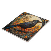 Carreau Corneille Noire, Vitrail Art nouveau (Côté)