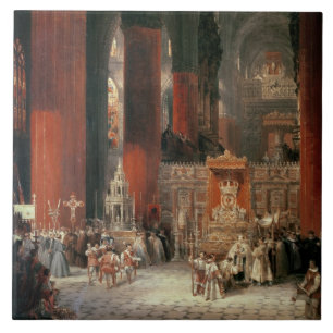 Carreau Cortège dans la cathédrale de Séville, 1833 (hu