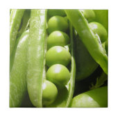 Carreau Cosses ouvertes fraîches de pois au soleil (Devant)
