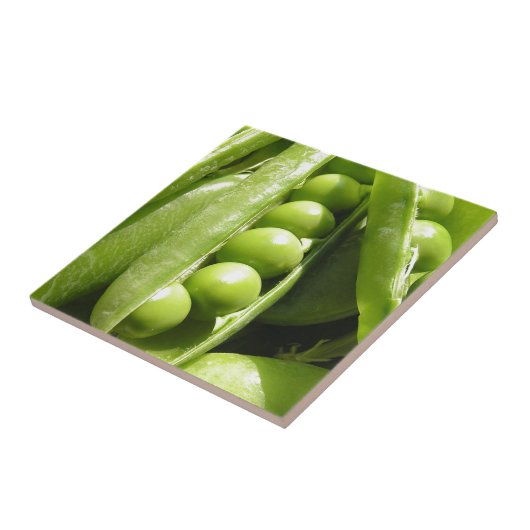 Carreau Cosses ouvertes fraîches de pois au soleil (Côté)