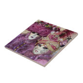 Carreau Costume de carnaval pourpre, Venise (Côté)