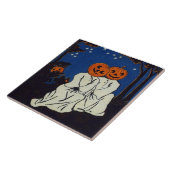Carreau Costume de fantôme Citrouille Jack O'Lantern (Côté)