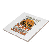 Carreau Costume de menuiserie effrayant Halloween Design V (Côté)