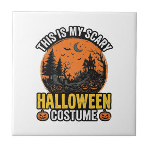 Carreau Costume Halloween Épouvantable Vintage