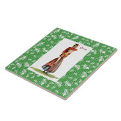 Carreau Costume traditionnel de Gallois - Gower (Côté)