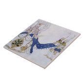 Carreau Costumez la conception pour la reine et ses pages, (Côté)