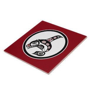 Carreau Côte du Pacifique Nord-Ouest L'art haïda La balein