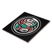 Carreau Côte du Pacifique Nord-Ouest Otter pourchassant le (Côté)