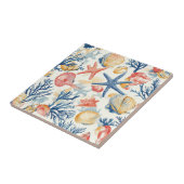 Carreau Côtière rustique - Coquillages, Starfish, Reef (10 (Côté)