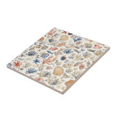 Carreau Côtière rustique - Coquillages, Starfish, Reef (12 (Côté)
